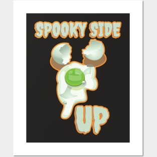 Spooky side up - scariest Halloween design Posters and Art